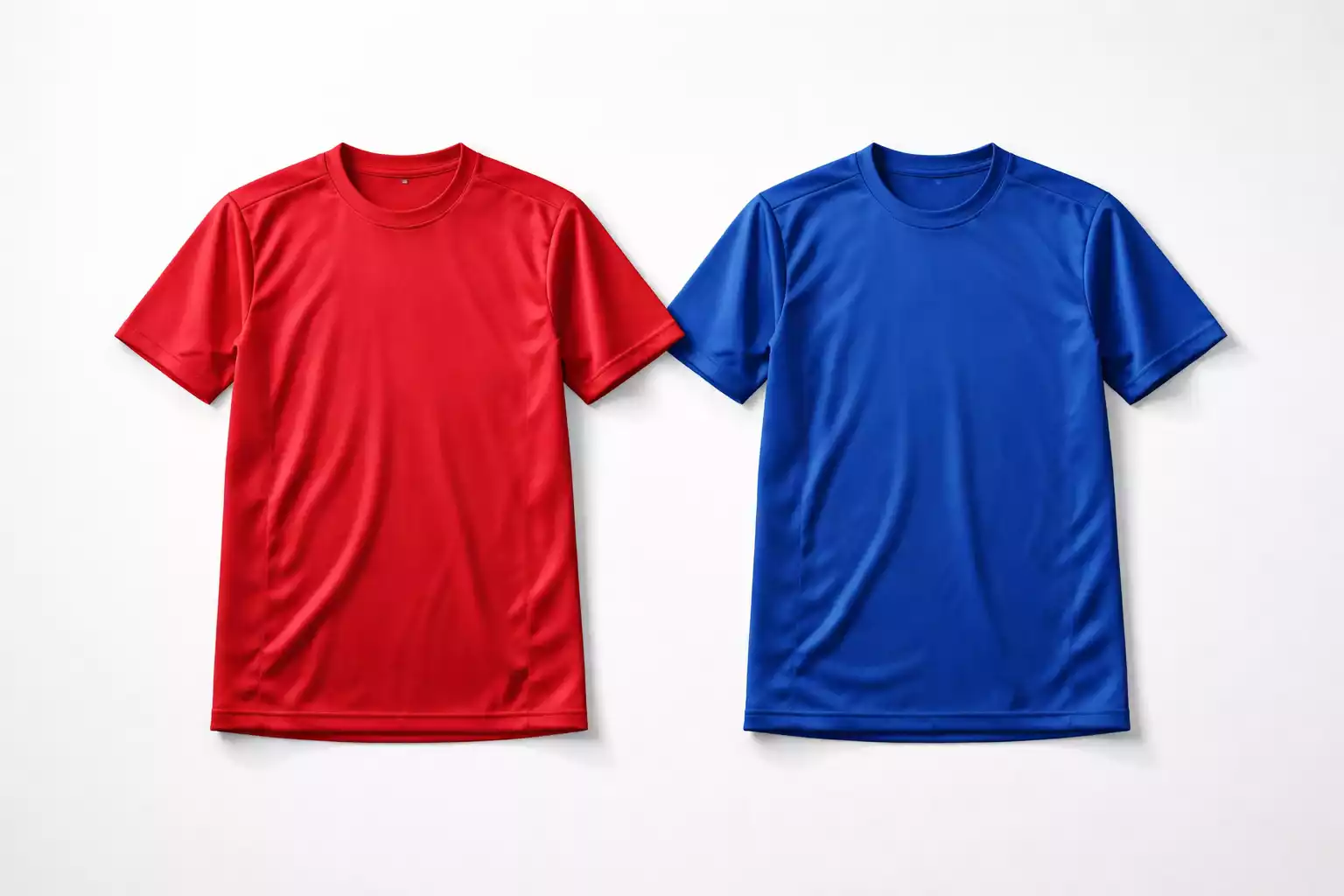 Due maglie di squadre rivali affiancate